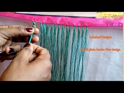 Saree Kuchu.tassel with small plain beads- New design with easy tips