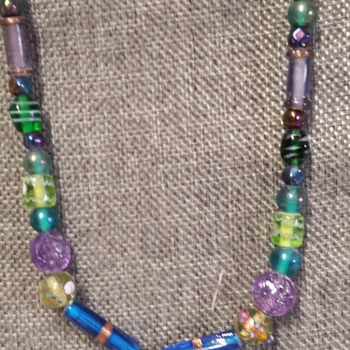 17" necklace Glass beads 143314