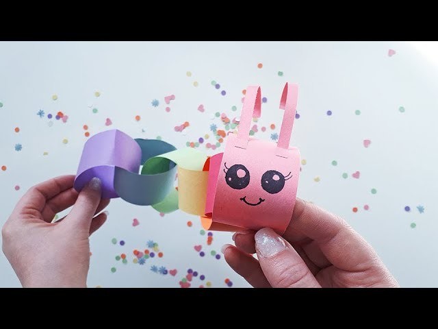 Caterpillar Paper Chain (Construction Paper Crafts for Kids, Day 4)