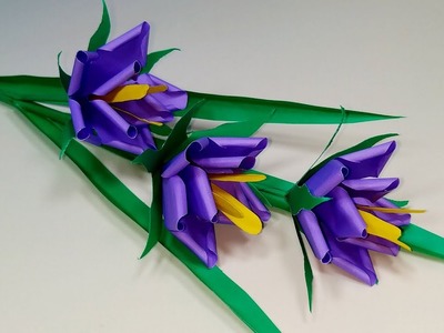 Craft with Paper: How to Make Beautiful Stick Flower with Paper | DIY | Jarine's Crafty Creation