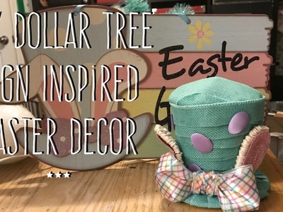 DIY Dollar Tree Sign Inspired Easter Decor