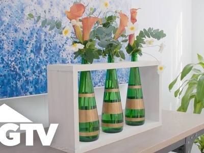 DIY Glass Bottle Centerpiece - HGTV