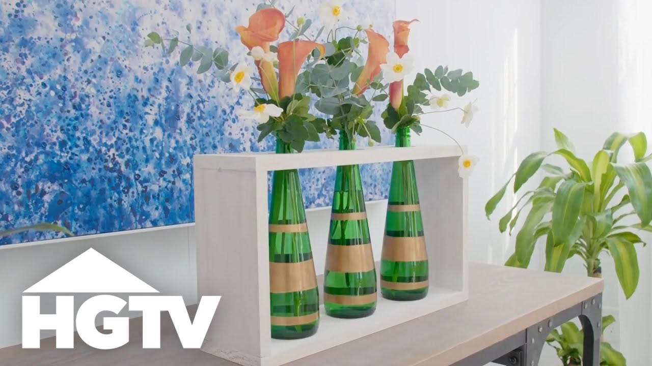 DIY Glass Bottle Centerpiece - HGTV