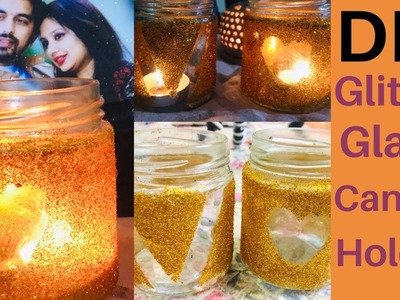 DIY Glitter Candle Jar | Candle Holder | Swathi