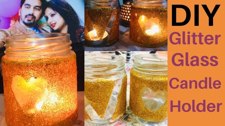 DIY Glitter Candle Jar | Candle Holder | Swathi