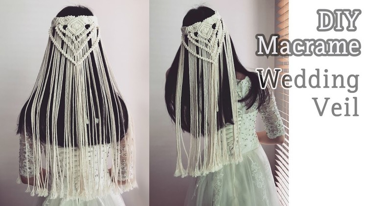 DIY Macrame Wedding Veil. 마크라메 웨딩 베일