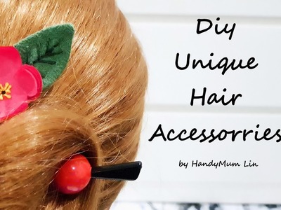Diy Unique hair accessorries ???? Reuse flower & Old clothes 【旧物利用】简单就是美＊4K #HandyMum ❤❤