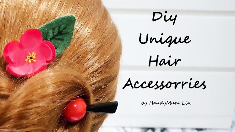 Diy Unique hair accessorries ???? Reuse flower & Old clothes 【旧物利用】简单就是美＊4K #HandyMum ❤❤