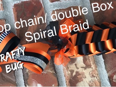 Double box braid & loop chain Tutorial; Homecoming Mum Tutorial
