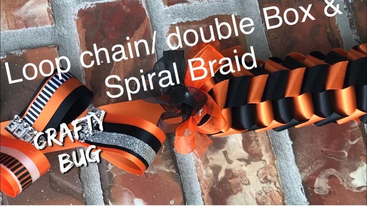Double box braid & loop chain Tutorial; Homecoming Mum Tutorial