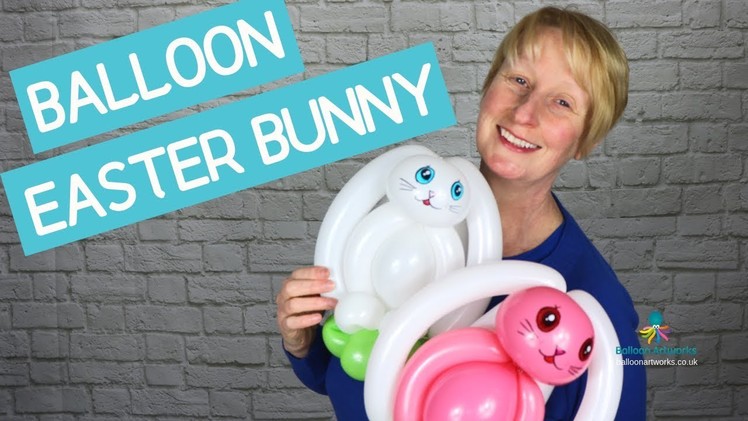 Easter balloon bunny rabbit - easy balloon animal tutorial