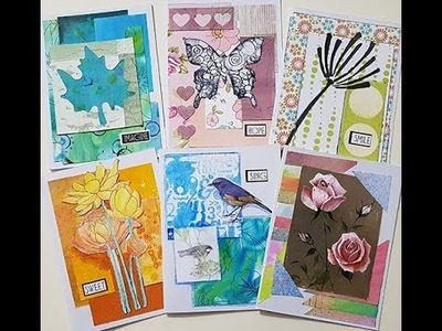 Easy Greeting Cards Using Paper Scraps