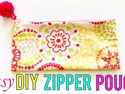 Easy zipper pouch tutorial. Great for beginners