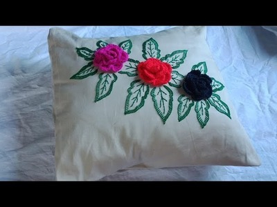 Hand Embroidery Cushion Cover Design Tutorial#7,কুশন কভার ডিজাইন, Latest Cushions Pillows design2019