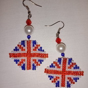 Handmade United Kingdom Haxegon Earrings