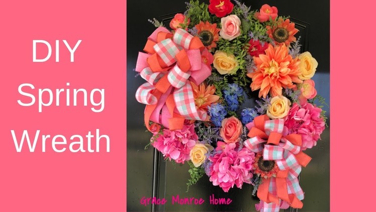 How to Make a Floral Wreath for Spring or Summer  - DIY Wreath Ideas