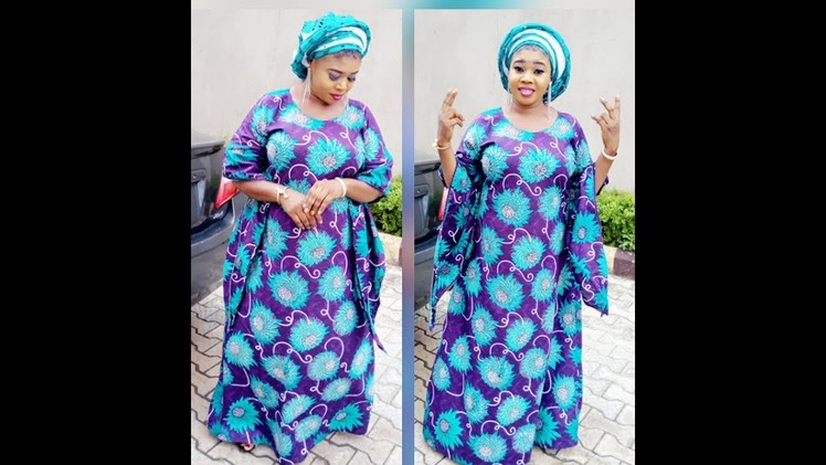How To Make Ankara Butterfly Sleeve A Line Dress DIY #Xclusive Butterfly