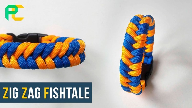 How to make Zig Zag Fishtale | Paracord Bracelet tutorial