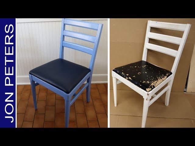 How to Refinish. Paint and Upholster old Chairs - DIY Upcycle Project