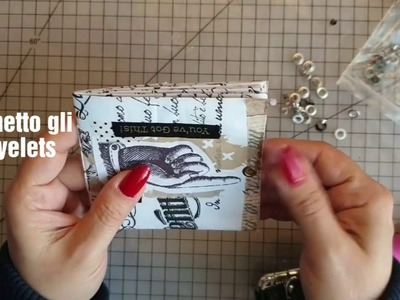 Junk journal mini album scrapbooking tutorial parte 2