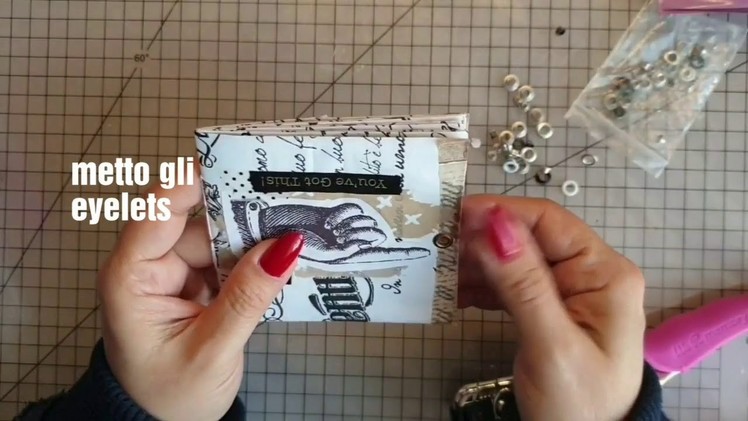 Junk journal mini album scrapbooking tutorial parte 2