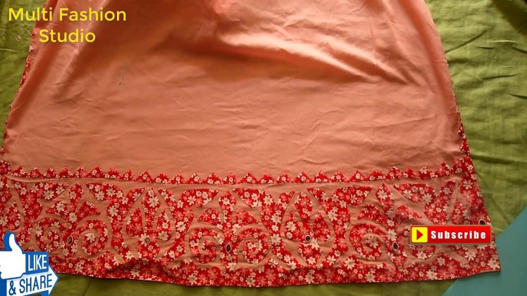 Latest Applic Design. Applic border design Tutorial For sari Duptta Kameez.Applic work