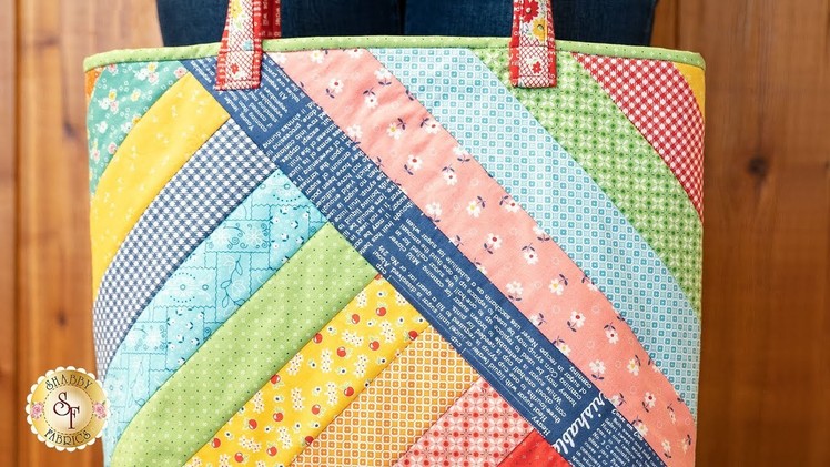 Quilt-As-You-Go Alexandra Tote Bag | A Shabby Fabrics Tutorial