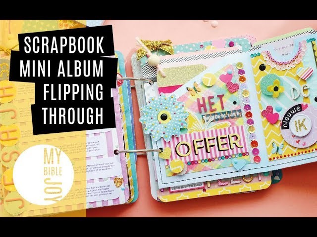 Scrapbooking - Mini Album Flipping Through