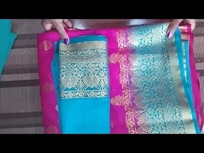 Very beautiful patchwork blouse design