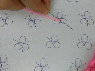 All over design for dress | hand embroidery latest all over design tutorial.