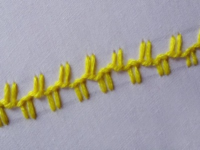 Basic hand embroidery tutorial |buttonhole stitch variation