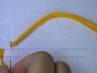 Basic hand embroidery tutorial:Up and Down Buttonhole Stitch
