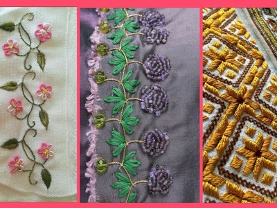 Beautiful hand embroidery border designs