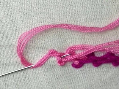 Braid stitch  | Hand embroidery braid stitch