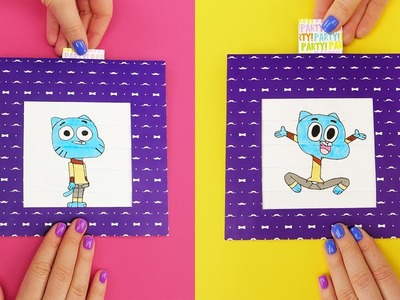 EASY ANIMATED CARD YOU HAVEN'T TRY YET | Amazing World Of Gumball Funny Thing Making