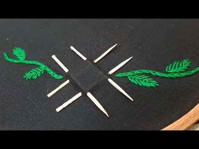 Easy Embroidery Hack using Toothpick (Hand Embroidery Work)