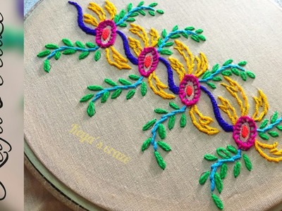 Hand embroidery 2019 | Borderline hand embroidery design 2019 | Keya's Craze