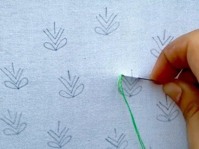 Hand embroidery  all over design with brazilian stitch