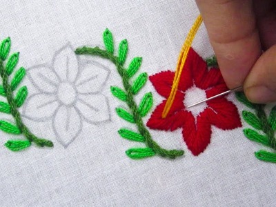 Hand Embroidery, Amazing Border Line Embroidery, Nakshi Kantha Border Design