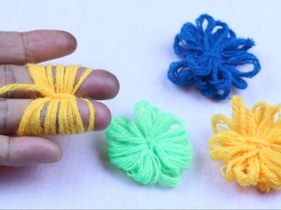 Hand Embroidery Amazing Trick# Easy Flower Embroidery Trick with Finger# Sewing Hack