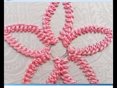 Hand embroidery:Basic Hand Embroidery Stitches;beautiful flower with long beads .