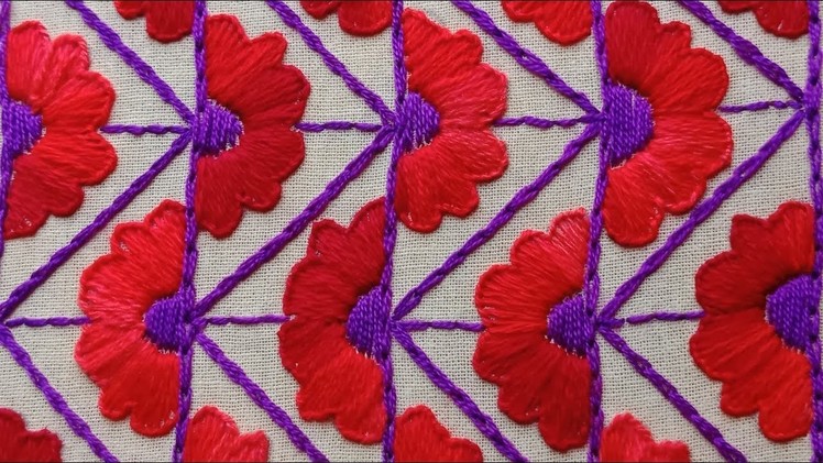 Hand Embroidery, Beautiful Nakshi Kantha drawing and stitching#33,नक्षी कंध सिलाई,নকশী কাঁথা সেলাই