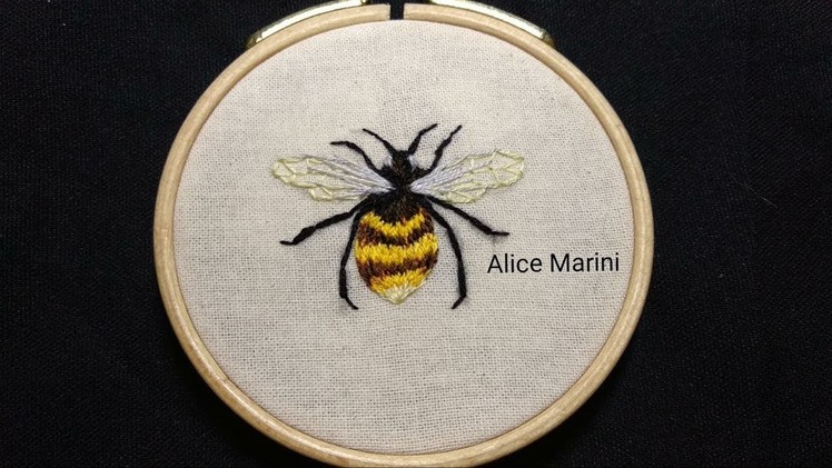 Hand Embroidery: Bee