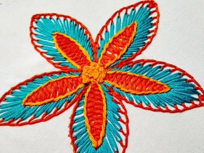 Hand Embroidery - Fantasy Flower Stitch