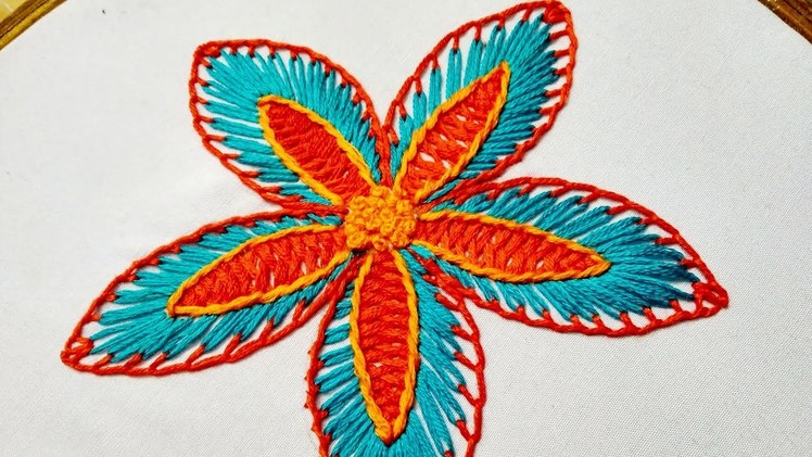 Hand Embroidery - Fantasy Flower Stitch