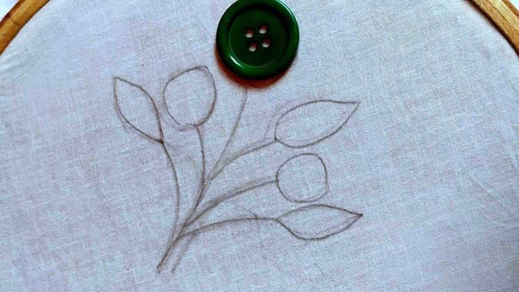 Hand Embroidery:Lazy daisy button flower embroidery trick,Amazing button flower trick