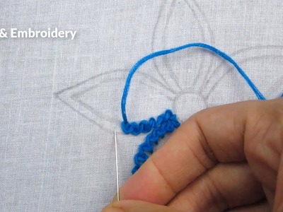 Hand Embroidery, Simple Flower Embroidery Design