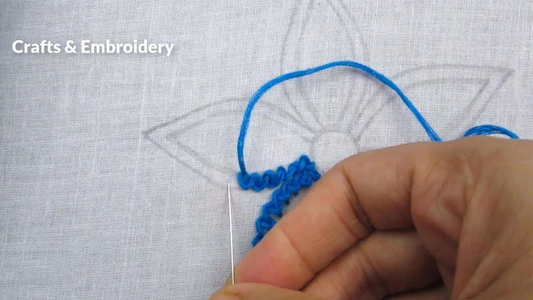 Hand Embroidery, Simple Flower Embroidery Design
