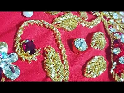 Hand embroidery with beads and pearl 1 salma salim