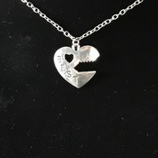 Heart and Key best friend Necklace